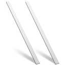 Zonon 2 Pcs 6061 Aluminum Flat Bar 48 x 2 x 1/8 Inch, Metal Stock