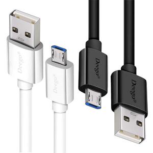 DEEGO Micro USB Cable, 2Pack Extra Long Android Charger Cable 10Ft 6Ft, Charger Cord Fast Android USB Charging Cable Compatible with Samsung Galaxy S7 Edge S6 S5 and More