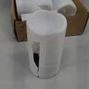 NURADA Large Outdoor Solar Powered Candles - Flameless Pillar Waterproof Rechargeable Candle Set, White Resin, LED Light,Rechargeable Solar Battery Included, for Patio Decor, 3.25"x4"5" 6"