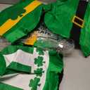 Jerify 6 Pcs St. Patrick's Day Top Hat Leprechaun Topper Hat Bulk Shamrock Green Lucky Irish Cap for Adults Women Men