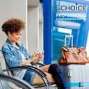 Professional Compression Socks 20-30 mmHg, Medical, Orthopedic Support, Nursing (4X-Large, Blue/Black)