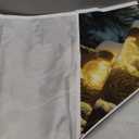 Winter Snowy Forest Backdrop 10x8ft Glitter Snow Pine Trees Winter Wonderland Backdrop for Photography Christmas Photo Props for Photoshoot Happy Holidays Xmas Decorations Backgrounds (Blue)