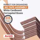 Box USA Storage Bins Small 9"L x 4"W x 4 1/2"H 50-Pack - Corrugated Cardboard Box for Shipping, Moving, Mailing, Packing, Packaging and Storage