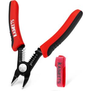 KAIWEETS Wire Cutters 6-Inch Flush Pliers with Supplementary Stripping, Cutting Pliers, Handy and Slim Diagonal Cutters, Sharp Snip