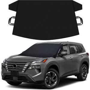 EcoNour Windshield Cover Compatible for Nissan Rogue | Windshield Cover for Ice and Snow with S-Hook Straps | Heavy-Duty 600D Oxford Winter Car Cover, Waterproof & Anti-Slip