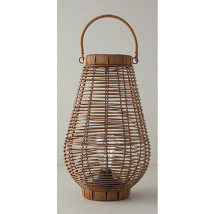 Solar Lanterns Outdoor, Natural Rattan Bamboo Hanging Solar Lights Waterproof Decorative Lanterns for Yard, Patio, Lawn, Tabletop, Pathway, Landscape, Garden Decor Gifts