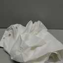 Seenus Extra Tall Waterproof Fabric Shower Curtain Liner 108 Inch Length, Washable Cloth Shower Liner with 3 Large Magnets, 72'' x 108'' Extra Long Lightweight Shower Curtain for Bathroom (White)