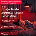 Neporal 625nm Red Light Bulbs for Sleep 9W, 100% Blue Light Blocking Red Night Light, Sleep Light Bulb for Melatonin Promoting, A19 60W Equivalent Dim Light Bulbs for Bedroom, Baby Nursery,4 Packs