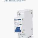 DC Miniature Circuit Breaker, 1 Pole 250V 80 Amp Isolator for Solar PV System, Thermal Magnetic Trip, DIN Rail Mount, High Current DC Disconnect Switch MCB 1P C80