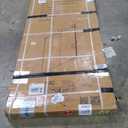 KPUY Frameless Shower Door, 55-60" W x 76" H Sliding Glass Shower Door, 1/4" (6mm) Thick Tempered Clear Glass with Explosion-Proof Film Nano Coating, Brushed Gold