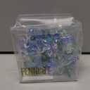 Fennco Styles Unique Multi-Flower Crystal Design Decorative Napkin Rings, Set of 4  Floral Napkin Holders for Home, Dining Table, Holiday Dcor and Special Occasions (Blue Multi)