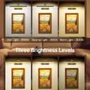 Picture Lights for Wall, 16.5" Rechargeable Art Light with Remote & Timer, 5200mAh Battery Operated Poster Lights, 3 Color Modes & 3 Brightness Levels for Pictures, Gallery, Photos (2 Pack)
