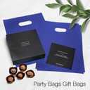 Choice Marts Merchandise Bags 100 Count Indigo Color 9" x 12" Bags 1.5 Mil Thick Glossy With Handles