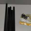 Black Wall Mounted Shower Rod 28 to 73" Adjustable