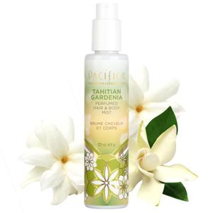 Pacifica Tahitian Gardenia Hair Perfume & Body Mist for Women  Alcohol-Free Hair & Body Spray, Floral Gardenia Perfume, Vegan & Cruelty-Free, Clean Fragrance, 6 Fl Oz