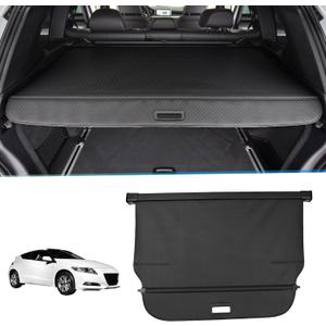 ACROPIX Retractable Cargo Cover Rear Trunk Security Cover Shield Shade Adjustable Fit for Honda CRZ 2011-2016 Retractable Privacy Cover - Pack of 1 (Black Carbon Fiber)