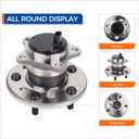 MACEL 512206 512207 Set of 2 Rear Wheel Hub Bearing Assembly Fit for 05-12 Toyota Avalon, 02-11 Camry, 02-03 Lexus ES300, 04-06 ES330, 07-12 ES350, 01-03 Toyota Highlander, 04-08 Solara W/ABS