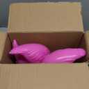 JOYIN Set of 6 Small Pink Flamingo Yard Ornament Stakes, 17" Plastic Flamingo Lawn Statues with Metal Legs for Sidewalks, Outdoor Garden Decor, Luau & Pool Party Decorations, 2 Styles