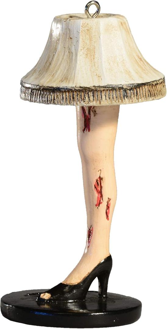 HorrorNaments Fra-Gee-Lay Leg Lamp Horror Ornament - Scary Prop and Decoration for Halloween, Christmas, Parties and Events