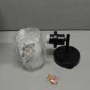 GORDNWE 1-Light Bathroom Wall Sconce, Matte Black Vanity Light, Modern Wall Light Fixture with Clear Glass Shade and E26 Bulb Base, Wall Lamp Wall Mount Light Fixtures for Mirror, Bedroom, Hallway