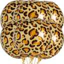 KatchOn Leopard & Cheetah Print Balloons - 22 Inch, Pack of 6 | Leopard & Cheetah Birthday Decorations