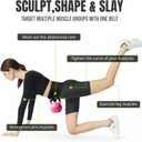 Hip Thrust Belt for Dumbbells, Kettlebells & Barbells  Adjustable Anti-Slip Exercise Belt for Glute, Waist & Core Training  EVA Fitness Belt for Home & Gym Workouts