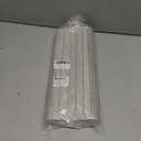 Faux Leather 100% Waterproof Oil-Proof Wipeable Heat Resistant Vinyl Placemats Set of 6 for Dining Table, Kitchen, Coffee Table, Indoor & Outdoor, Non-Slip, Easy Clean, Parties & GiftsLight White