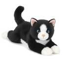 18 Inch Cat Stuffed Animals, Realistic Plush Throw Pillow, Soft Kawaii Kitty Plush Toy Gift for Kids Boys Girls (Black)