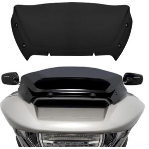 9" Wave Windshield Windscreen Air Deflector for Harley CVO Road Glide FLTRXSE 2023-up, CVO Road Glide ST FLTRXSTSE 2024-up, Road Glide FLTRX 2024-up Accessories (Dark Smoke)