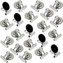VNDUEEY 20 Pack Fridge Magnets Refrigerator Magnets Strong Magnetic Clips, Magnet Clips Heavy Duty, Whiteboard Magnet Magnetic Paper Clips for Home, School, Office, Teaching, Locker (Silver)