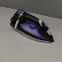 Hamilton Beach Steam Iron for Clothes & Garment Steamer with Smooth Press Stainless Steel Soleplate, 1200 Watts, 8 Retractable Cord, Black (14214)