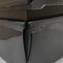 Akro-Mils 30235 AkroBins Plastic Storage Bins, Space-Saving Stackable Bins for Garage, Pantry, Craft Organization, 11" x 11" x 5", Black, 6-Pack