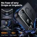 5 x for iPhone 17 Pro Max Case with 2X Screen Protectors [Compatible with MagSafe] Military Grade Drop Protection Skin Feeling Cover Shockproof Slim Fit iPhone 17 Pro Max Phone Case 6.9 inch,Black