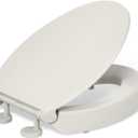 KOHLER 25875-47 Hyten® Elevated Quiet-Close™ elongated toilet seat, Almond