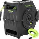 Flexzilla Pro Levelwind Retractable Air Hose Reel, 3/8 in. x 50 ft., Heavy Duty, Lightweight, Hybrid, ZillaGreen - L8305FZ