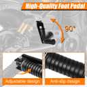 AUFER Motorcycle Rear Pillion Passenger Seat Cushion Pad with Foot Peg Mounts Compatible With For Yamaha Bolt XV950 XVS950 R-Spec 2014-2023 1TP-F47E0-T0-00