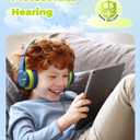 iClever USB C Headphones for Kids, Over-Ear for Boys Girls, Safe Volume 85dBA, Foldable Wired Kids Headphones for iPad, HS19S