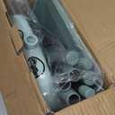 Broom and Dustpan Set for Home, Dust pan with Long Handle, Broom with Dustpan Combo Set, for Home Kitchen Room Office Lobby Floor Use Upright Stand Up Sweeping (Gray&Green)