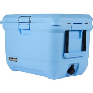 Coleman Pro Heavy-Duty 45qt Ultra-Light Premium Hard Cooler, Extra-Thick Insulation Keeps Ice up to 4 Days, 74-Can Capacity (Blue Sky)