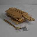 Large 3 Tier Bamboo Fruit Basket Stand for Kitchen Countertop  Fruit Holder  Suitable for Bread, Vegetables, Produce, Home Storage and Display