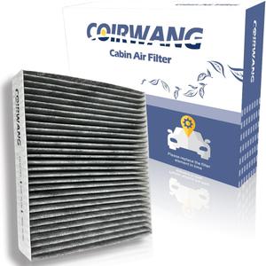 CF10743 Cabin Air Filter with Activated Carbon Replacement for Nissan Titan/XD, Chrysler, Dodge, Infiniti G25/G35/M45/Q40/Q50/QX70, Kenworth T660/T680, Volkswagen Routan - 27227-EG000