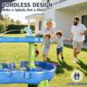 Wireless Water Table Pump, Ultra Quiet Water Pump for Water Table, Outdoor Water Game Toys for Kids, Splash Pond Water Table Accessories, Rechargeable