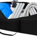 PJT 142Gallon Extra Large Storage Bag for Aboveground Inflatable Frame Pools,Heavy Duty Outdoor Pool Accessories Storage,Waterproof UV-Resistant Patio Cushion Bag,57''x24''x24''