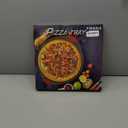 Pizza Pan for Oven (2 PACK), Pizza Baking Trays with Pizza Cutter, Non-Stick Pizza Baking Pan with Perforated Holes and Silicone Handle, Oven & Dishwasher Safe Carbon Steel