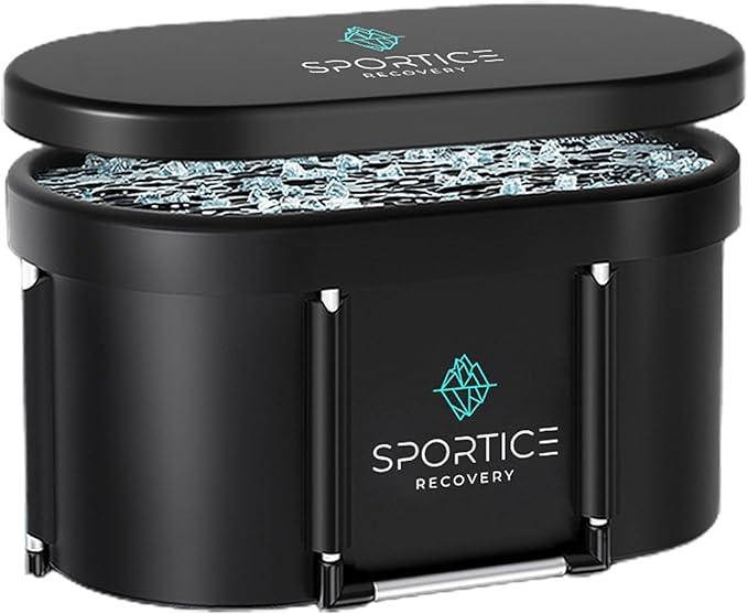 XL Ice Bath Tub for Athletes, 129 Gal Multi-Layered Cold Plunge Tub for Recovery – Portable Ice Bath for Home Gym, Indoor & Outdoor Use – Adult-Sized, Durable & Insulated Cold Therapy Tub