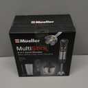 Mueller Multistick 5-in-1 Immersion Blender Handheld, 12 Speed Hand Mixer - Turbo Boost, Heaviest Duty Copper Motor, Titanium Blades Hand Blender, Milk Frother Wand, Whisk, Beaker, Chopper, Grey (Gray)