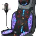 Shiatsu Massage Chair with Heat, Full Back Shiatsu & Rolling, Comfortable Massage Chair Pad for Stress Relief, Gift for her/him, Office and Home.Black, Free car Adapter Included