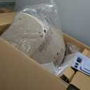 Swivel Dining Chairs Set of 2, Upholstered Mid Century Modern Deskchair with Round Back, Linen Fabric Kitchen Chairs for Dining Room, Bedroom, Dressing Room, Khaki