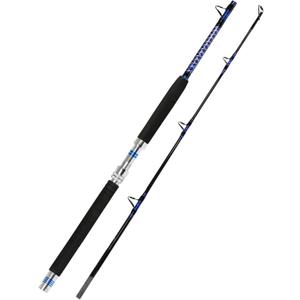 Fiblink 1-Piece/ 2-Piece Saltwater Offshore Trolling Rod Big Game Rod Conventional Boat Fishing Pole (2-Piece, 6' - 30-50lbs)