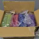 Amazon Basics 4-Pack Large Pencil Cases - Durable Plastic School Supply Pencil Box - Multi-Color Student Organization Cases for Office, College & Classroom Supplies